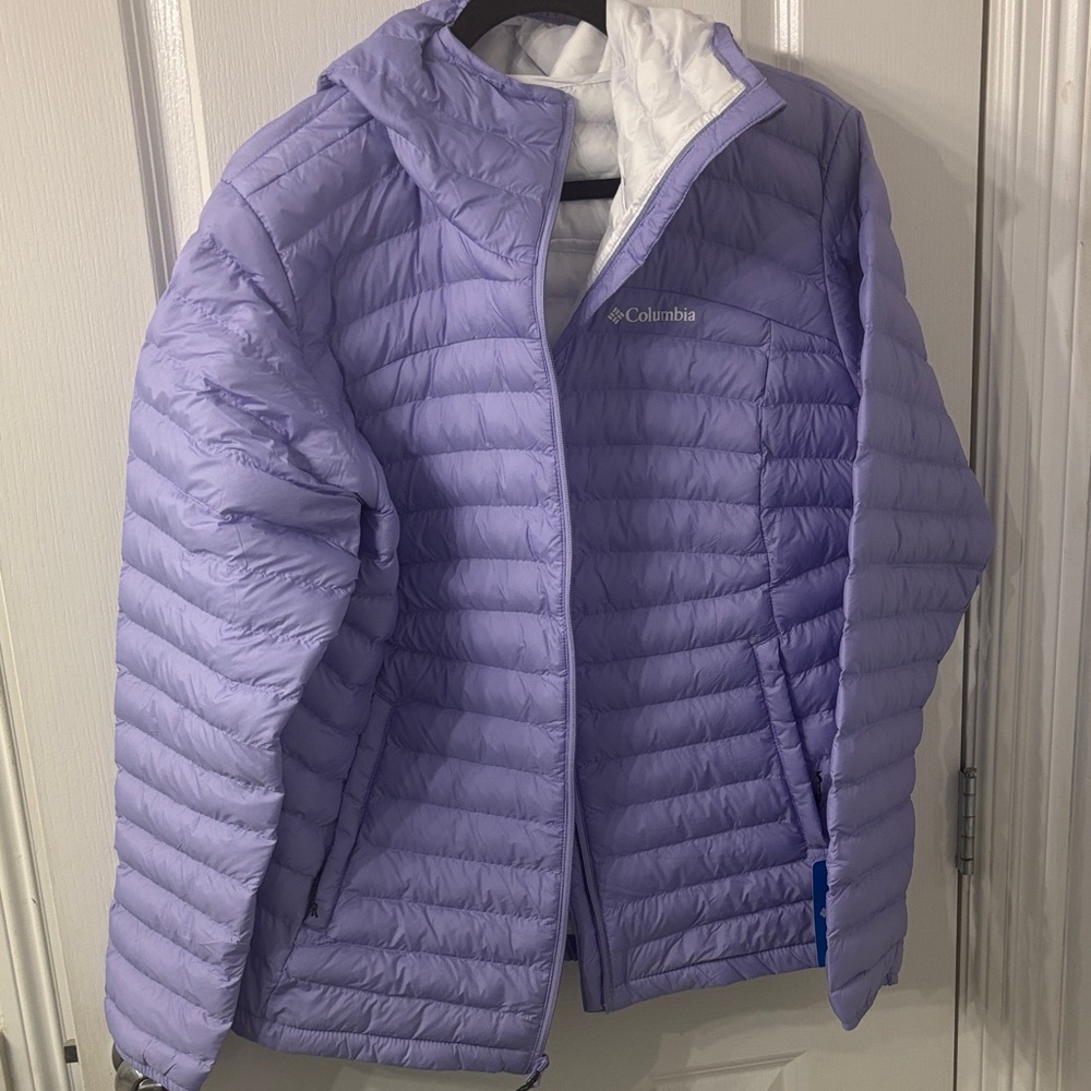 Columbia Frosted Purple Lightweight Packable Puffer Jacket